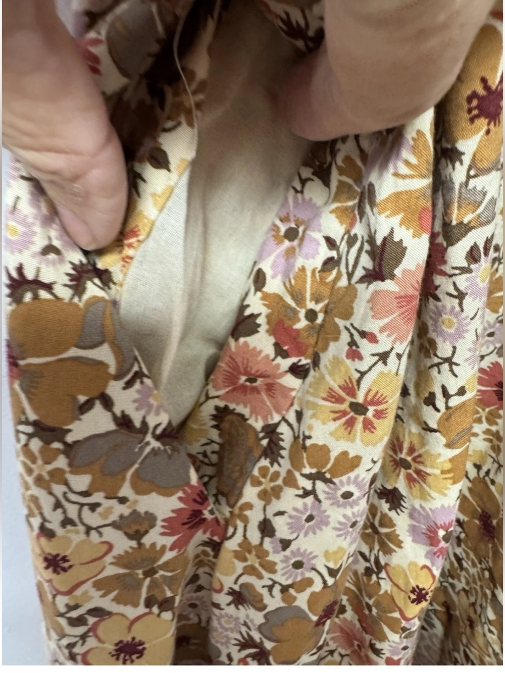 Madewell Puff Sleeve Open Back Midi Dress 10 Flora Field Floral Cottagecore - Picture 5 of 10